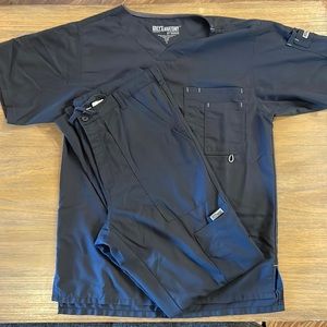 Mens charcoal greys anatomy scrub set